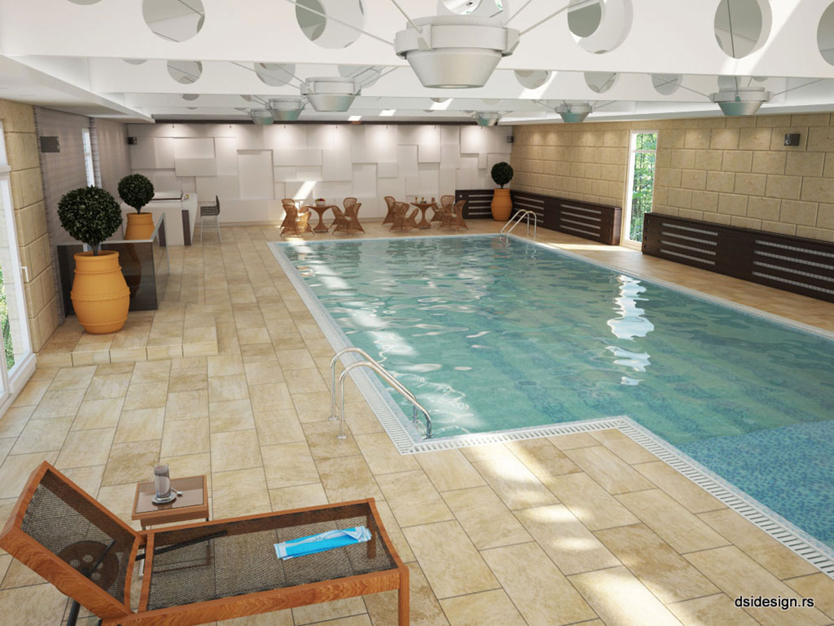 3D Enterijer Luksuzna vila sa bazenom