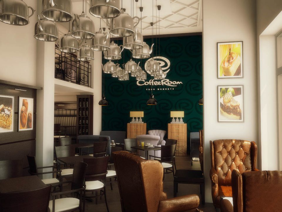 Enterijer kafea Coffee Room, Beograd, Srbija